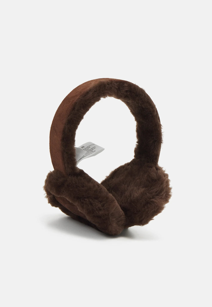 SHEEPSKIN EARMUFF WITH EMBROIDERY