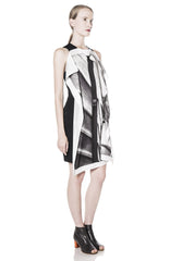 STAIRS PRINT DRESS