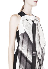 STAIRS PRINT DRESS