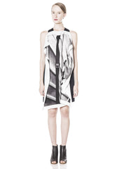 STAIRS PRINT DRESS