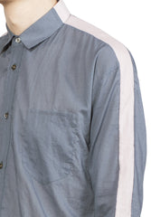 TWO TONE STAND COLLAR SHIRT